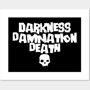 Darkness, Damnation, Death! Posters and Art